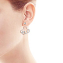 Серьги из желтого золота с бриллиантами