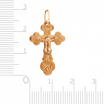 Крест из красного золота