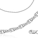 Браслет автомат из серебра, плетение кордовое