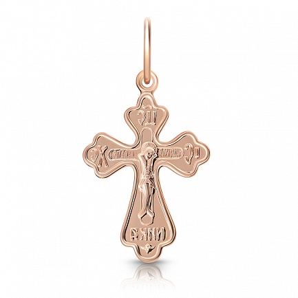 Крест из красного золота
