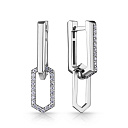 Серьги из белого золота с бриллиантами