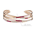 Браслет декоративный из красного золота с бриллиантами