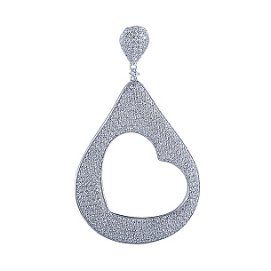 Подвеска из серебра с фианитом