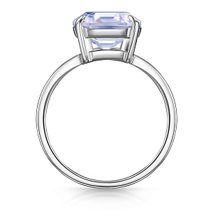 Кольцо из серебра с фианитом