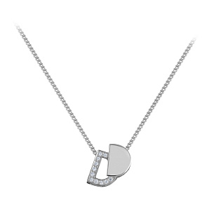 Колье из серебра с фианитами