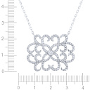 Колье из серебра с фианитом