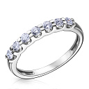 Кольцо из белого золота с бриллиантами