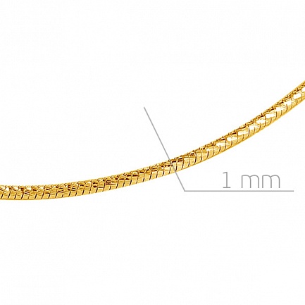 Цепь автомат из серебра с позолотой