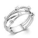 Кольцо из белого золота с бриллиантами