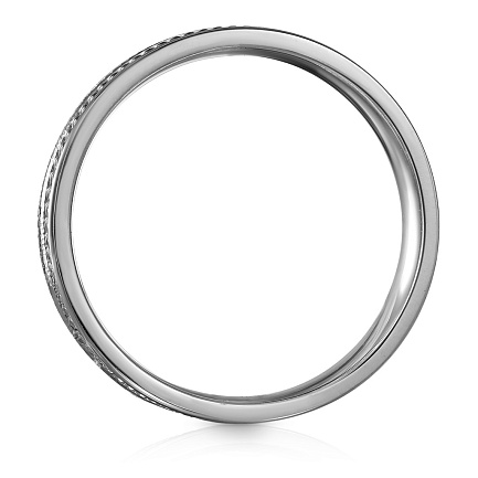 Кольцо обручальное из серебра