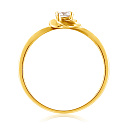 Кольцо из белого золота с бриллиантом