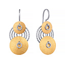 Серьги из серебра с позолотой