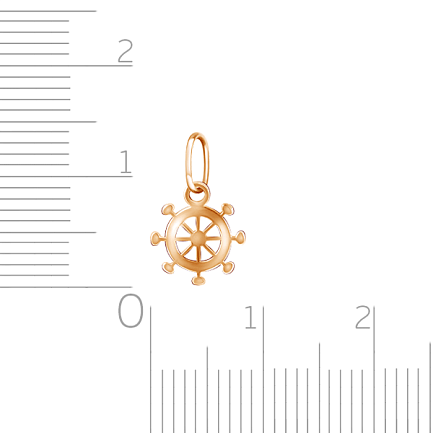 Подвеска из красного золота