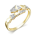Кольцо из желтого золота с бриллиантами
