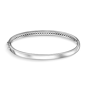 Браслет жесткий из серебра