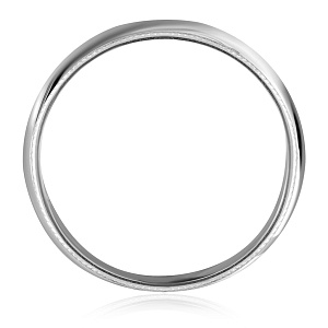 Кольцо обручальное из белого золота