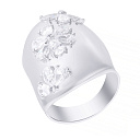 Кольцо из серебра с фианитом