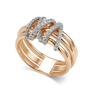 Кольцо из красного золота