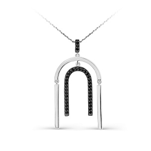 Колье из серебра с фианитами