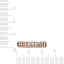 Кольцо из красного золота с фианитом