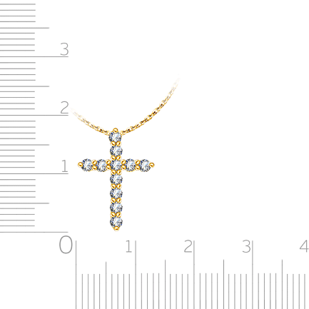 Колье из желтого золота с бриллиантами