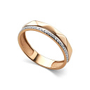 Кольцо из красного золота с бриллиантами