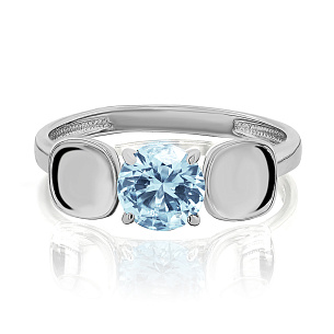 Кольцо из серебра с шпинелью