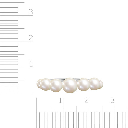 Кольцо из серебра с жемчугом