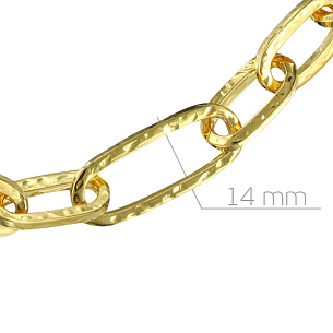 Цепь декоративная из серебра с золочением