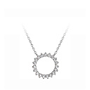 Колье из белого золота с фианитами