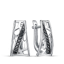 Серьги из белого золота с бриллиантами