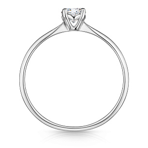 Кольцо из белого золота