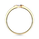 Кольцо из желтого золота с фианитом