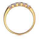 Кольцо из красного золота с бриллиантами