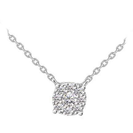 Колье из белого золота с бриллиантами