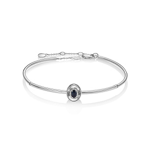 Браслет из белого золота с бриллиантом