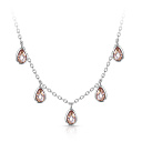 Колье из серебра с фианитом