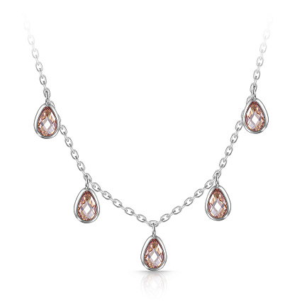 Колье из серебра с фианитом