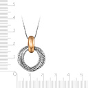 Колье из серебра с позолотой