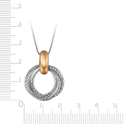 Колье из серебра с позолотой