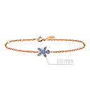 Браслет декоративный из красного золота