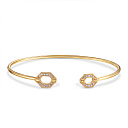 Браслет декоративный из желтого золота с бриллиантами