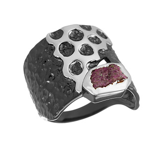 Кольцо из серебра с цоизитом