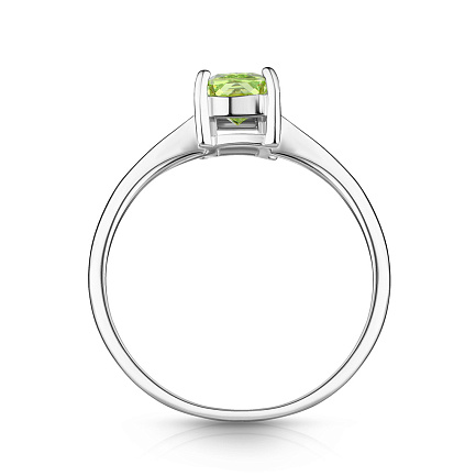 Кольцо из серебра с фианитом