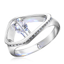 Кольцо из белого золота с бриллиантами