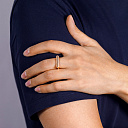 Кольцо из красного золота с бриллиантами