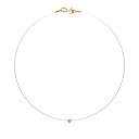 Колье из красного золота с бриллиантом