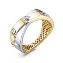 Кольцо из желтого золота с бриллиантом