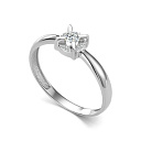 Кольцо из белого золота с бриллиантами