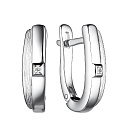 Серьги с английским замком из серебра